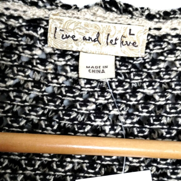 Southwest Open Long Cardigan Hooded Large Duster - Picture 4 of 8